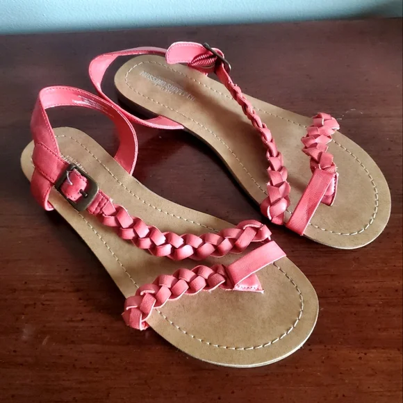 Abound | Shoes | 5 Abound Braided Frannie Candy Pink Thong Flip Flop Sandals 65 New-352491